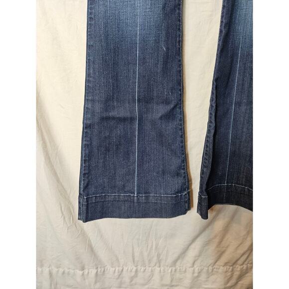 Lucky Brand Jeans Size 2 26/34 Women's Ladies Blue Sundown Flared Stretch Long - Picture 3 of 8